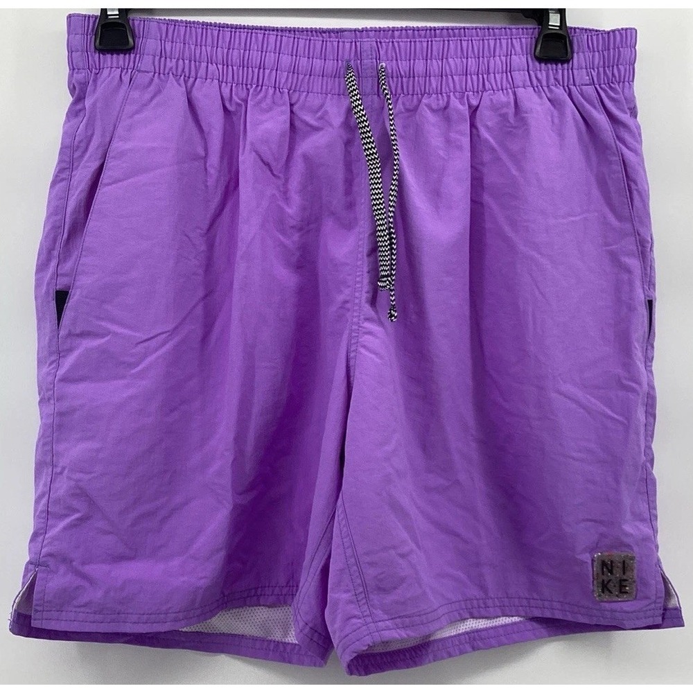 Nike Men's Purple Solid Icon 7" Volley & Swim Shorts NESSB635 Size L